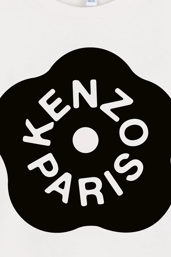 Dziewczynka Kenzo Kids t-shirt dziecięcy bawełniany K61806.86.108 biały