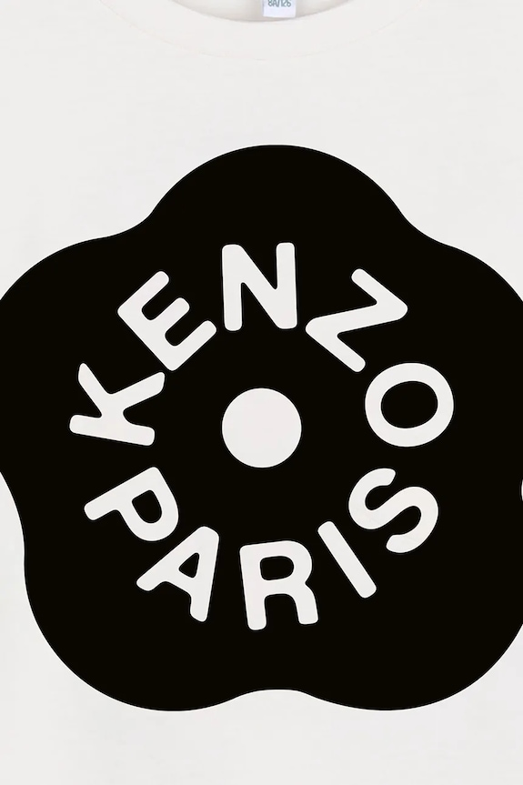 Dziewczynka Kenzo Kids t-shirt dziecięcy bawełniany K61806.86.108 biały