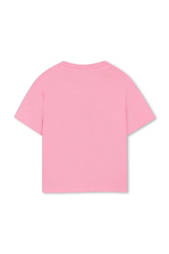 Dětské bavlněné tričko Kenzo Kids K61818.71.81 růžová SS26
