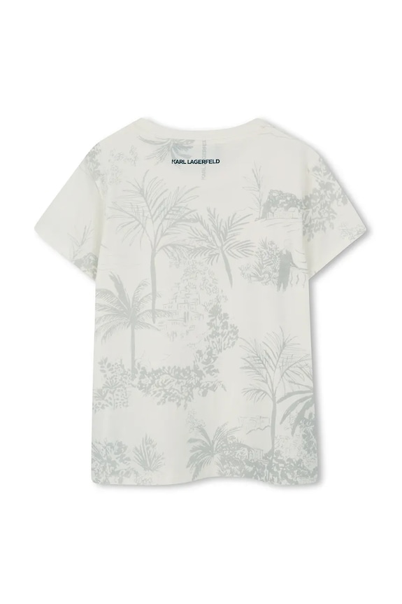 Dziewczynka Karl Lagerfeld t-shirt dziecięcy Z31166.114.150 beżowy