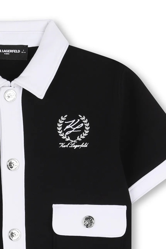 Karl Lagerfeld kardigan dziecięcy czarny Z31134.156.162