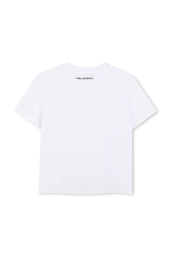 Dječja majica kratkih rukava Karl Lagerfeld Z31153.114.150 bijela SS26