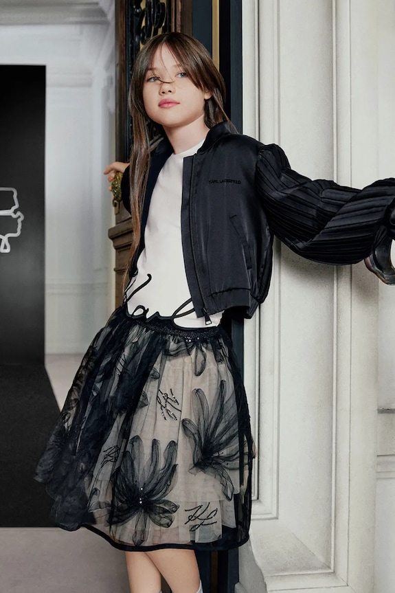 Detský top Karl Lagerfeld biela Z31164.114.150