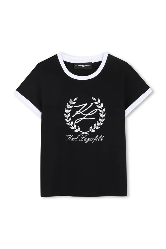 Dětské tričko Karl Lagerfeld s elastanem černá Z31154.156.162