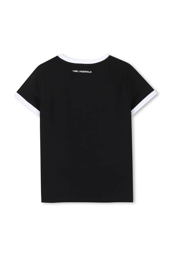 Karl Lagerfeld t-shirt dziecięcy Z31154.114.150 czarny SS26