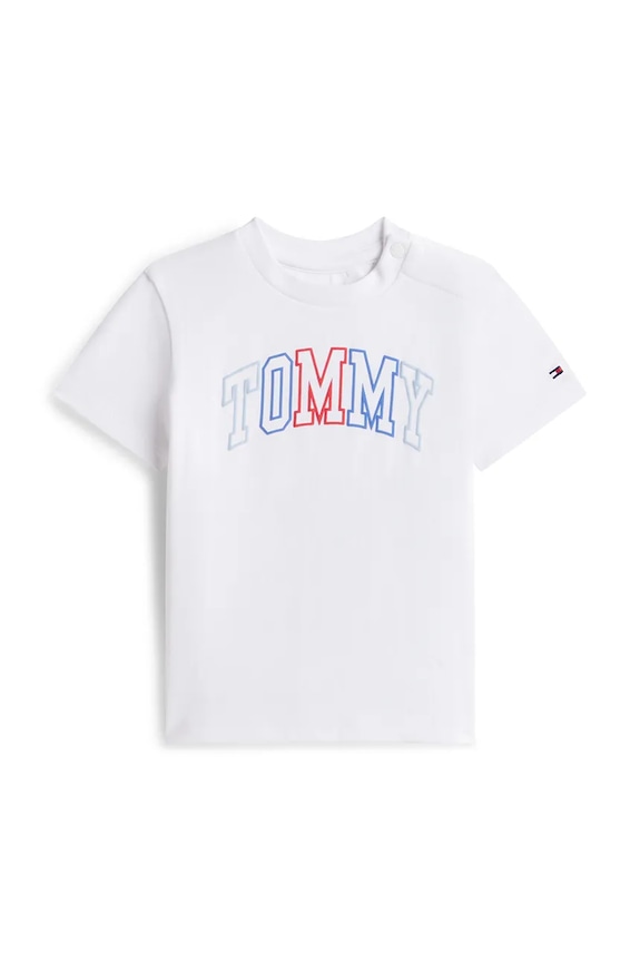 Tommy Hilfiger majica za djecu od pamuka s elastanom bijela KN0KN02354.PPY2