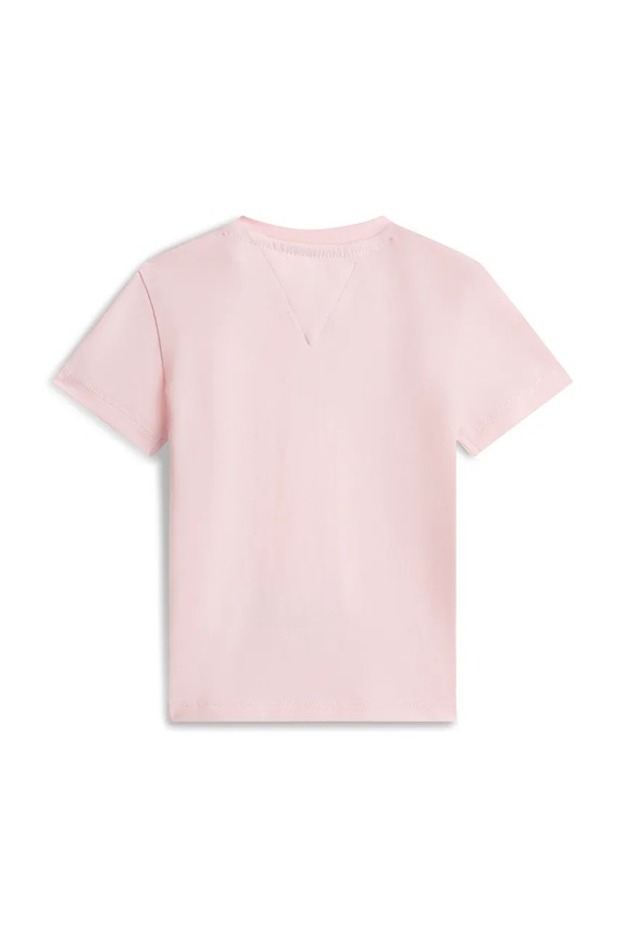 Tommy Hilfiger tricou pentru copii, din bumbac cu elastan KN0KN02354.PPY2 roz SS26