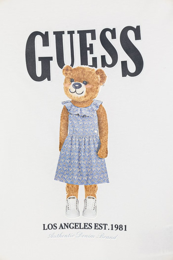 Момиче Детска тениска Guess J6GI04.K6YW4.PPY2.M бял