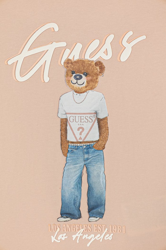 DÍVKA Dětské tričko Guess J6GI04.K6YW4.PPY2.M růžová