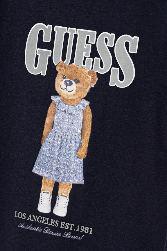 Κοριτσίστικα Παιδικό μπλουζάκι Guess J6GI04.K6YW4.PPY2.M σκούρο μπλε