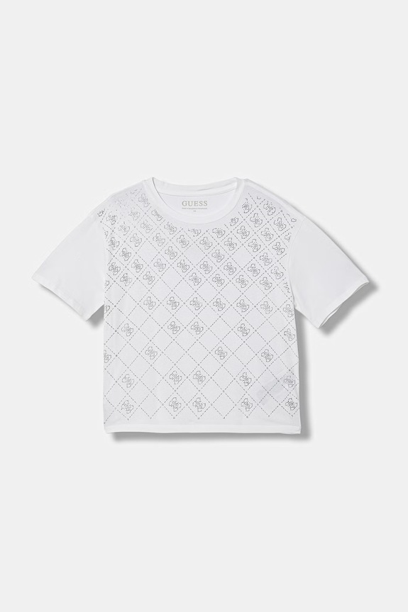 Guess tričko detské bavlnené s elastanom biela J6GI05.K6YW4.PPY2.M