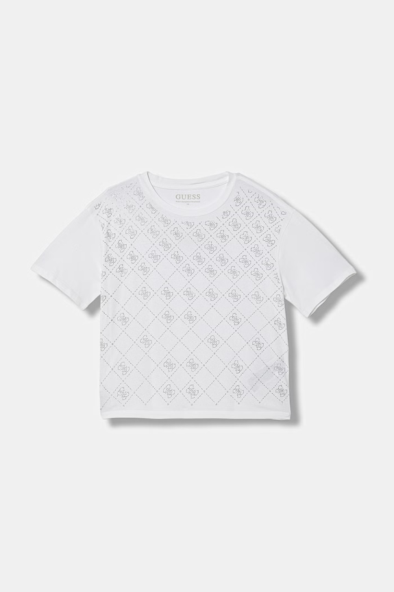 Guess tričko detské bavlnené s elastanom biela J6GI05.K6YW4.PPY2.M