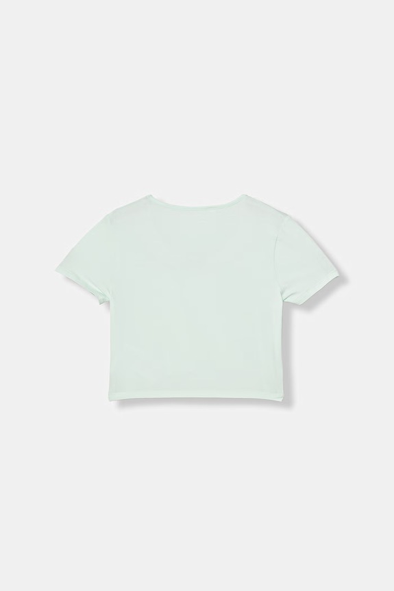 Guess detské tričko bavlnené s elastanom J6GI10.K6YW4.PPY2.M tyrkysová SS26