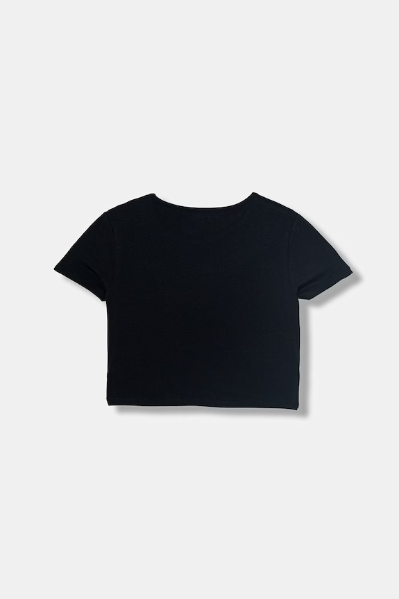Guess t-shirt dziecięcy bawełniany z elastanem J6GI10.K6YW4.PPY2.M czarny SS26