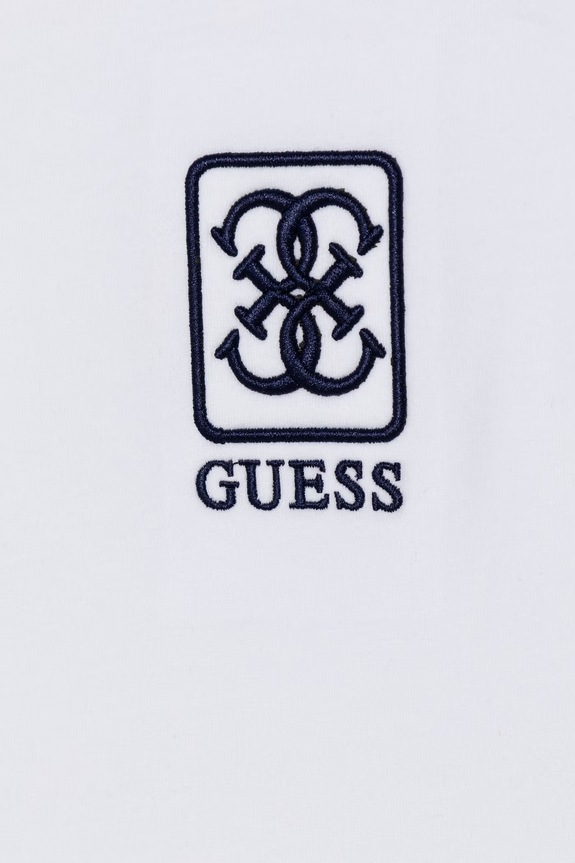 Dievča Guess top detský s bavlnou J6GI11.K6YW4.PPY2.M biela