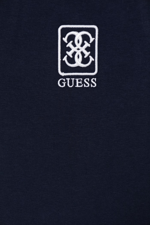 Dievča Guess top detský s bavlnou J6GI11.K6YW4.PPY2.M tmavomodrá