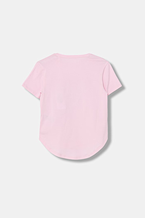Детска памучна тениска Guess J6GI13.K6YW4.PPY2.M розов SS26