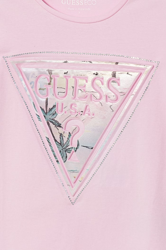 Момиче Детска памучна тениска Guess J6GI13.K6YW4.PPY2.M розов
