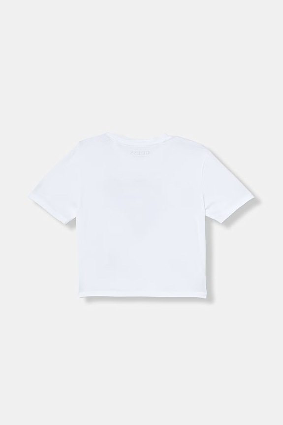 Guess tričko detské bavlnené s elastanom J6GI15.K6YW4.PPY2.M biela SS26