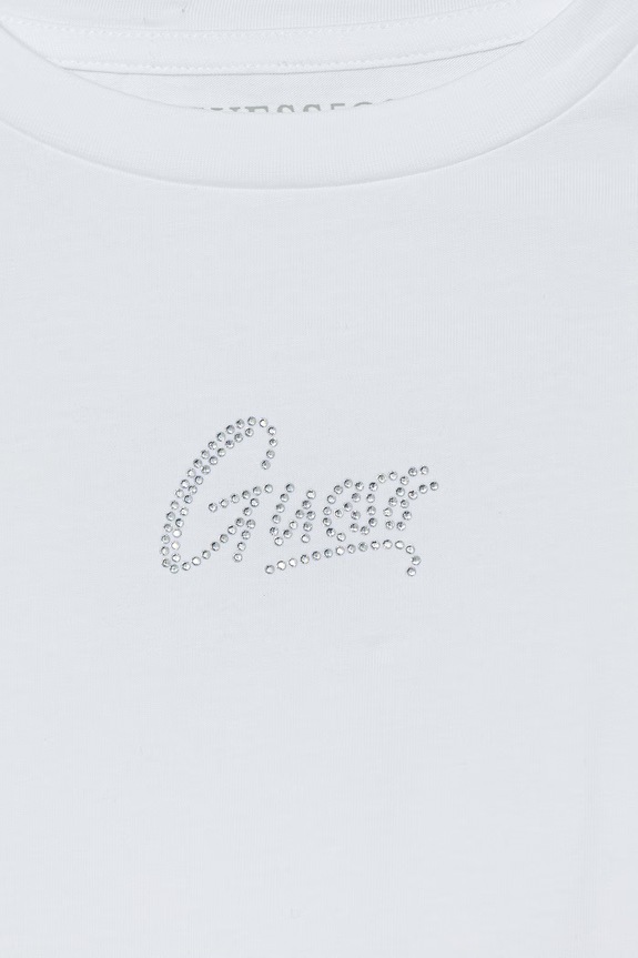 Fete Guess tricou pentru copii, din bumbac cu elastan J6GI29.K6YW4.PPY2.M alb