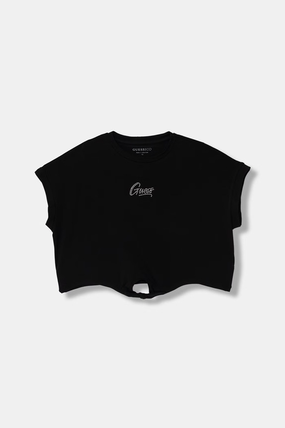 Guess tricou pentru copii, din bumbac cu elastan negru J6GI29.K6YW4.PPY2.M