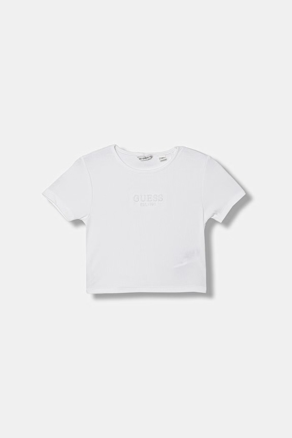 Guess basic tričko detské bavlnené biela J6GI32.KBZP4.PPY2.M