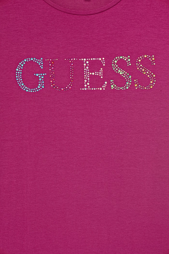 Dievča Guess tričko detské bavlnené s elastanom J6GI33.J1314.PPY2.M ružová