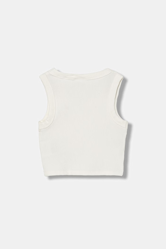 Guess crop top detský z viskózy J6GI36.K8RT2.PPY2.M biela SS26