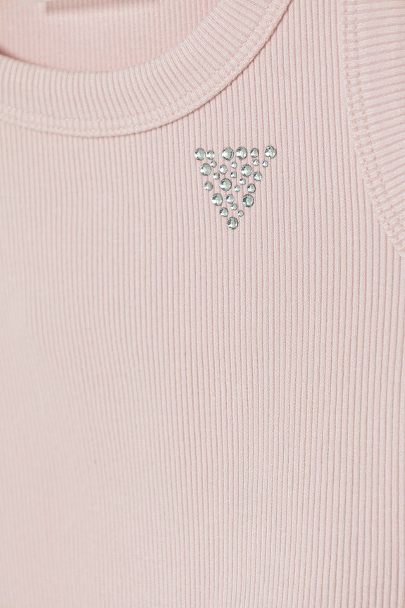 Fete Guess crop top pentru copii, cu vâscoză J6GI36.K8RT2.PPY2.M roz