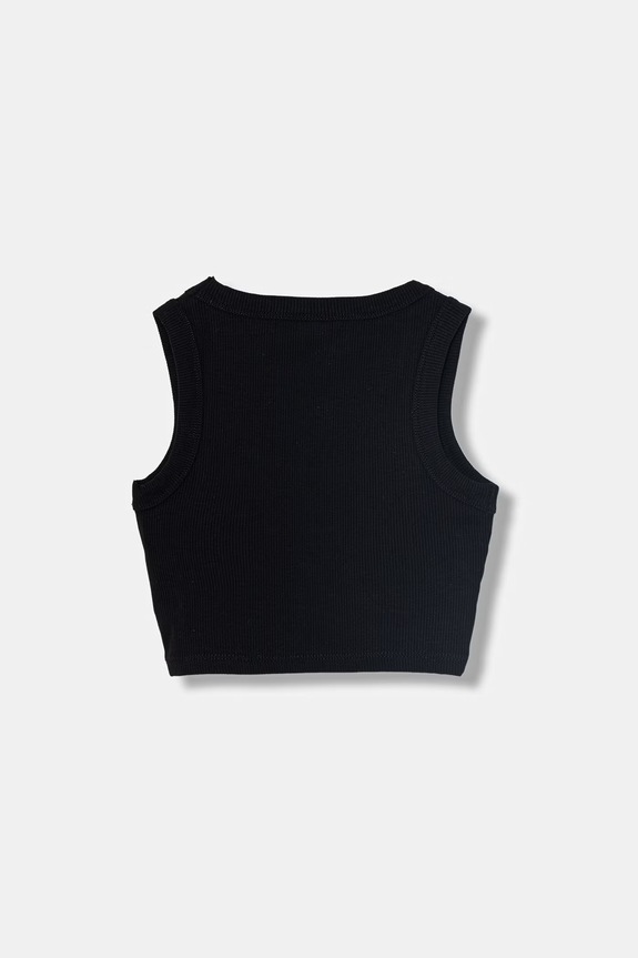 Guess Crop top detská z viskózy J6GI36.K8RT2.PPY2.M čierna SS26