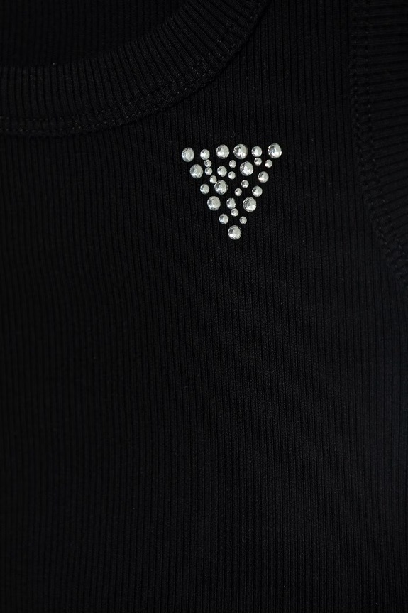 Dievča Guess Crop top detská z viskózy J6GI36.K8RT2.PPY2.M čierna