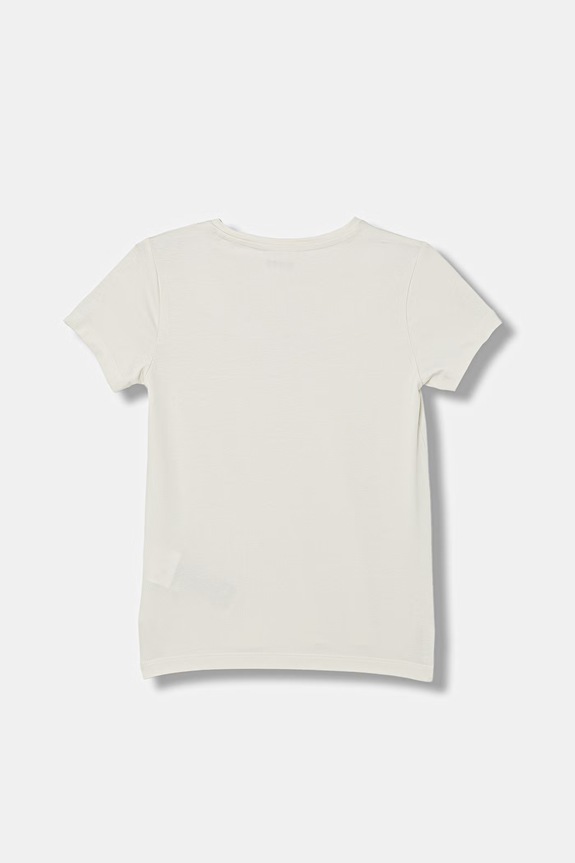 Guess t-shirt dziecięcy bawełniany z elastanem J6GI41.J1314.PPY2.M beżowy SS26
