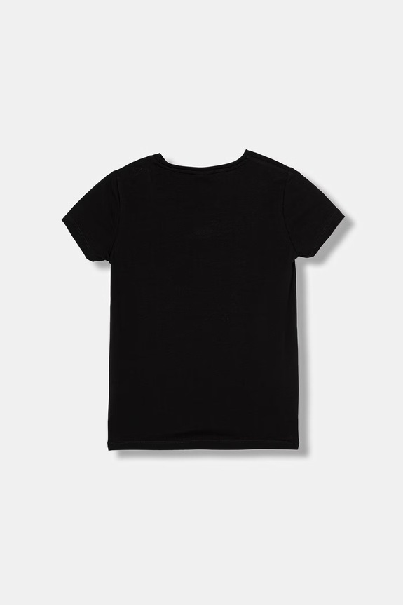 Guess t-shirt dziecięcy bawełniany z elastanem J6GI41.J1314.PPY2.M czarny SS26