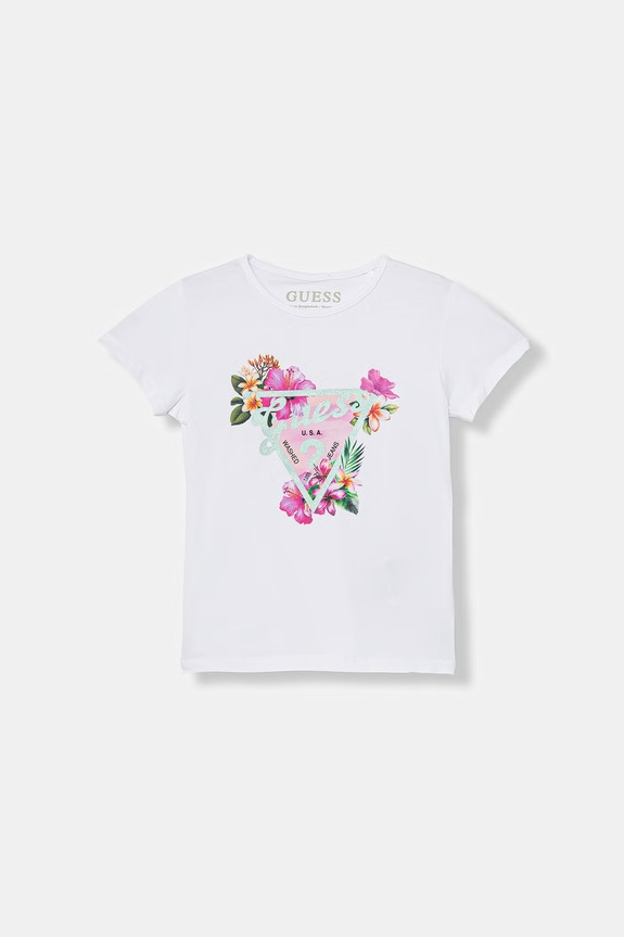 Guess tričko detské biela K6GI02.K6YW4.PPY2.M