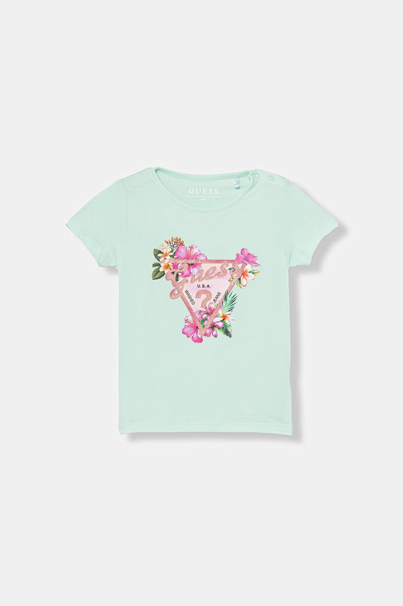 Guess tričko pre deti tyrkysová K6GI02.K6YW4.PPY2.M