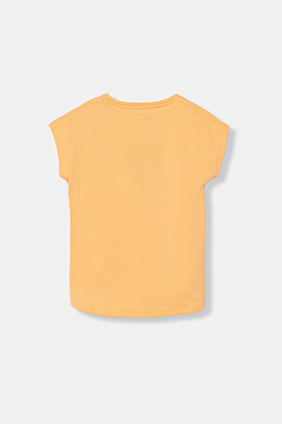 Guess tricou pentru copii, cu amestec de bumbac K6GI03.K6YW4.PPY2.M portocaliu SS26