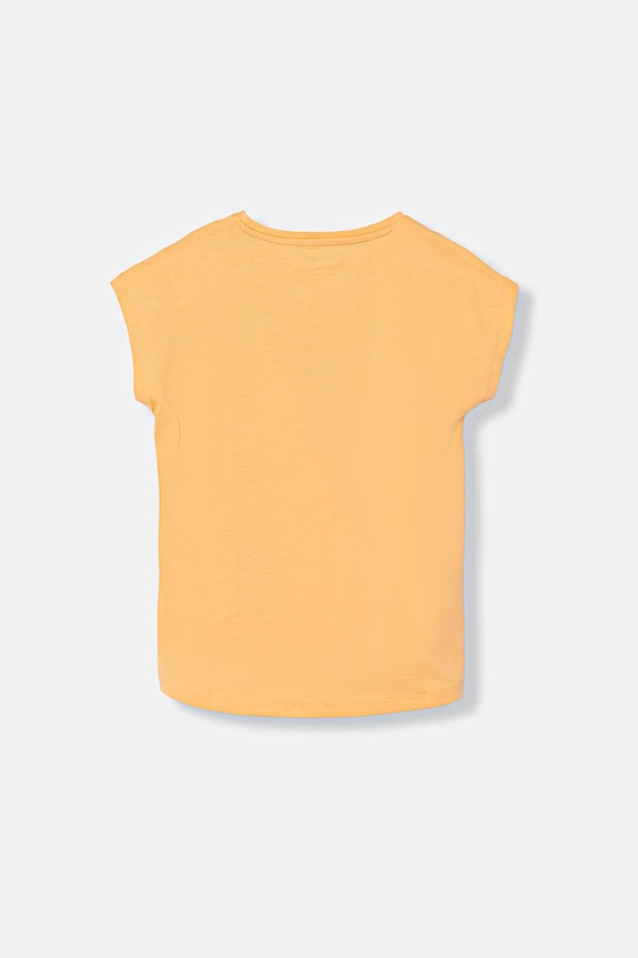 Guess tricou pentru copii, cu amestec de bumbac K6GI03.K6YW4.PPY2.M portocaliu SS26