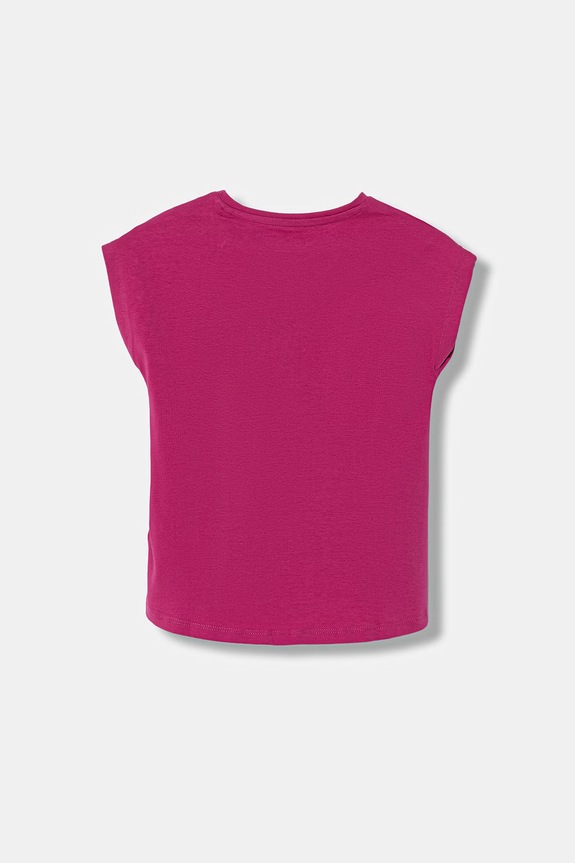 Guess tricou pentru copii, cu amestec de bumbac K6GI03.K6YW4.PPY2.M roz SS26