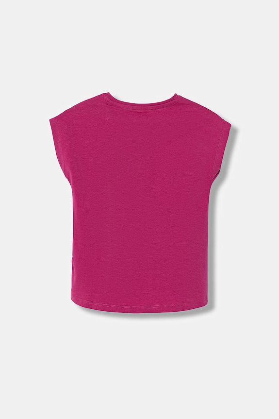 Guess tricou pentru copii, cu amestec de bumbac K6GI03.K6YW4.PPY2.M roz SS26