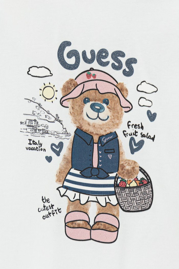 Κοριτσίστικα Παιδικό μπλουζάκι Guess K6GI18.K6YW4.PPY2.M μπλε