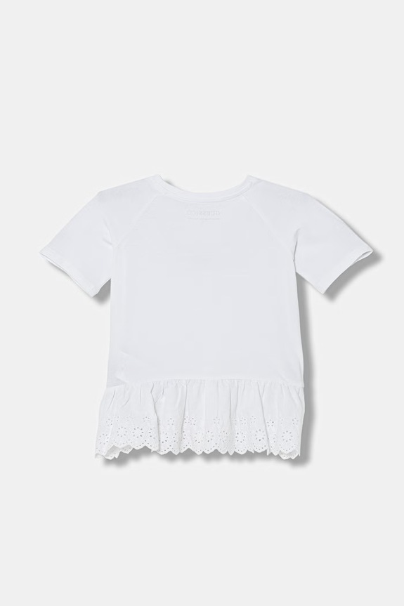 Guess T-shirt παιδικό βαμβακερό με ελαστάν K6GI21.K6YW4.PPY2.M λευκό SS26