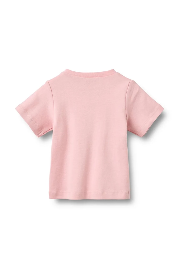Wheat tricou din bumbac pentru bebeluși 4110.010.GOTS roz SS26