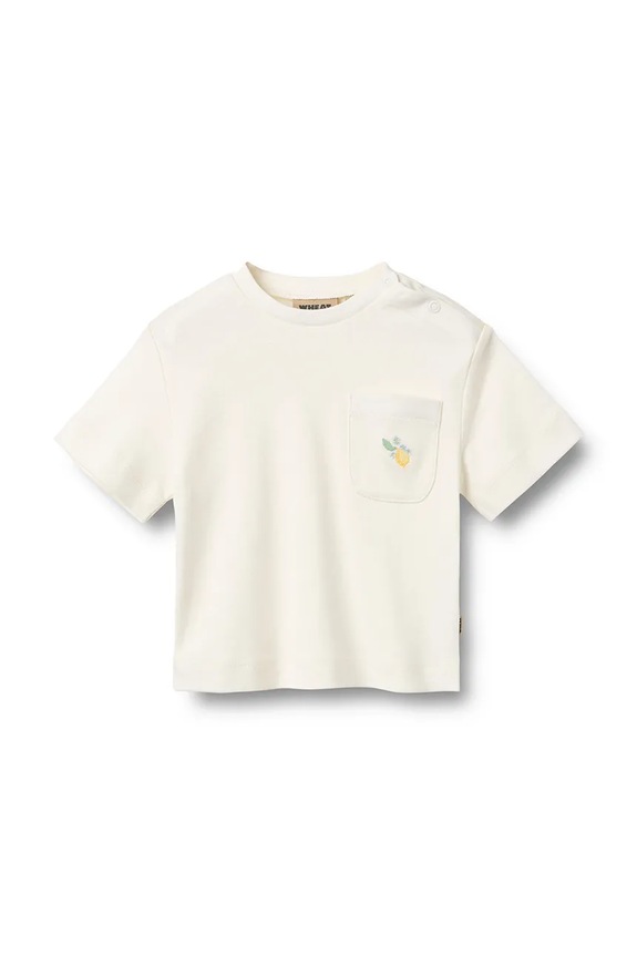 Wheat majica za bebe od pamuka bijela 4114.010.GOTS