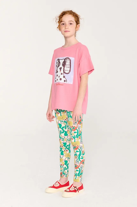 Bobo Choses tricou de bumbac pentru copii Van Dog T-shirt 126AC158 roz