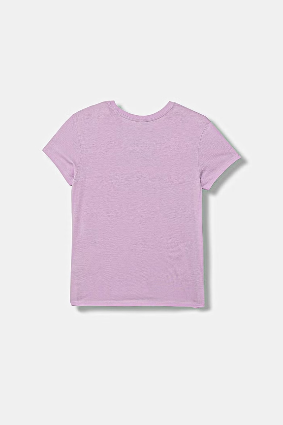 United Colors of Benetton тениска за деца от памук 3I1XC10S6.G.Stagionale виолетов SS26