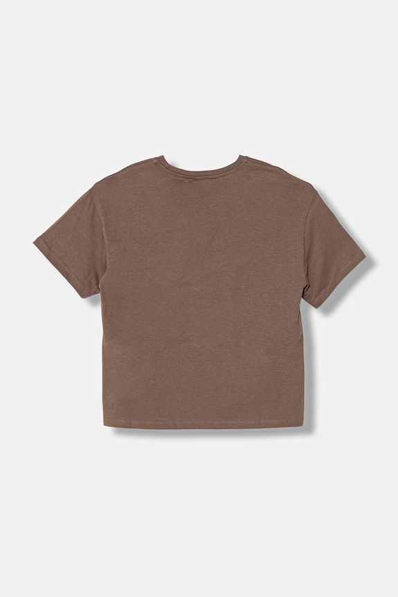 United Colors of Benetton tričko detské bavlnené 3I1XC10SF.G.Stagionale hnedá SS26