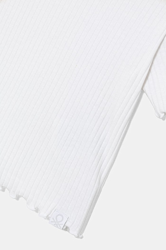 Fete United Colors of Benetton tricou pentru copii, din bumbac cu elastan 3F1EG10HZ.P.Stagionale alb