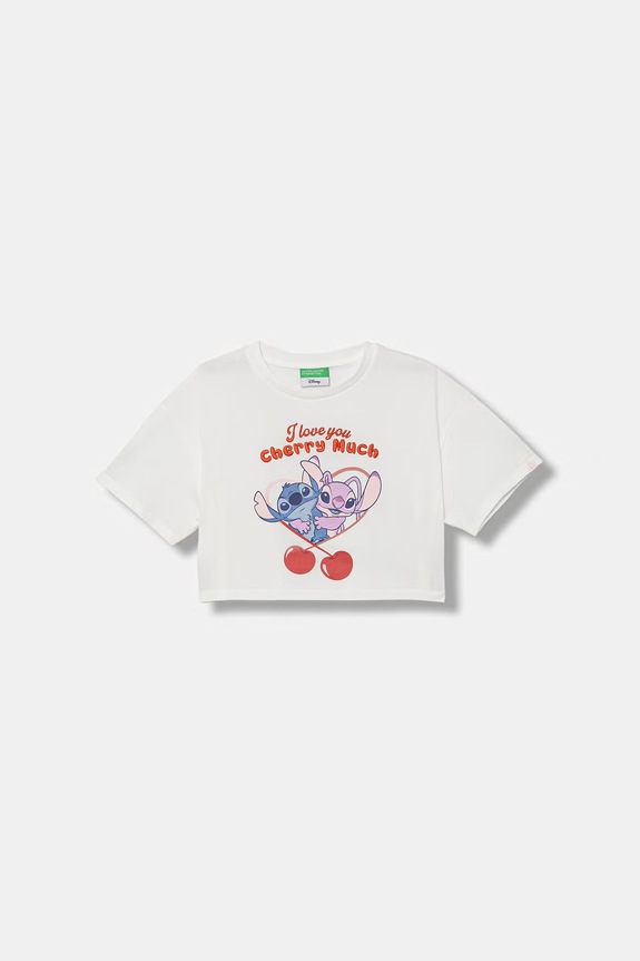 United Colors of Benetton tricou pentru copii, din bumbac alb 3I1XC10SS.G.Stagionale