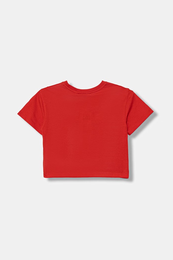 Detské bavlnené tričko United Colors of Benetton 3I1XG10MO.P.Stagionale červená SS26
