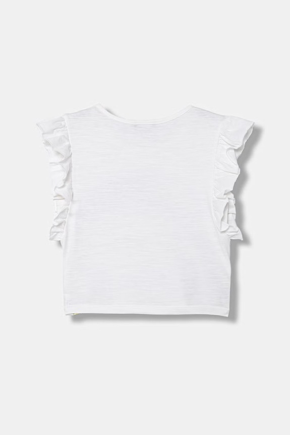 United Colors of Benetton tricou pentru copii, din bumbac 38V4G10MU.P.Stagionale alb SS26